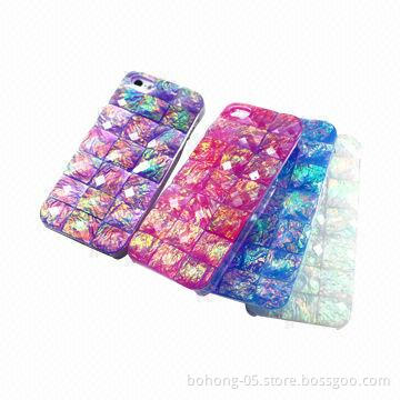 PC Cases for iPhone 5C, Square Drill Shell, Various Colors Available